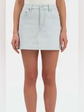 Hudson Jeans White Denim Mini Skirt